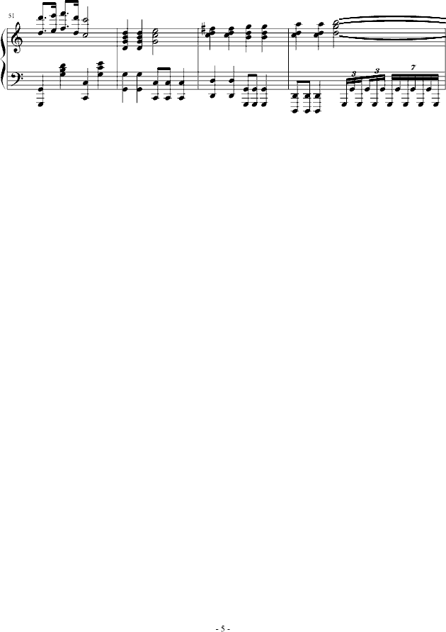 凯旋回旋曲(钢琴谱)5