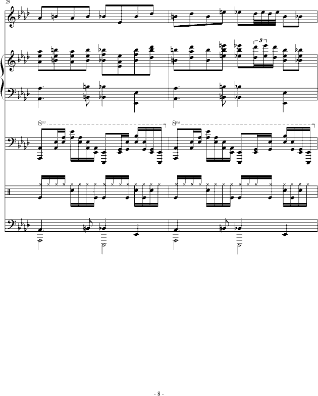 埃及皇朝(钢琴谱)8