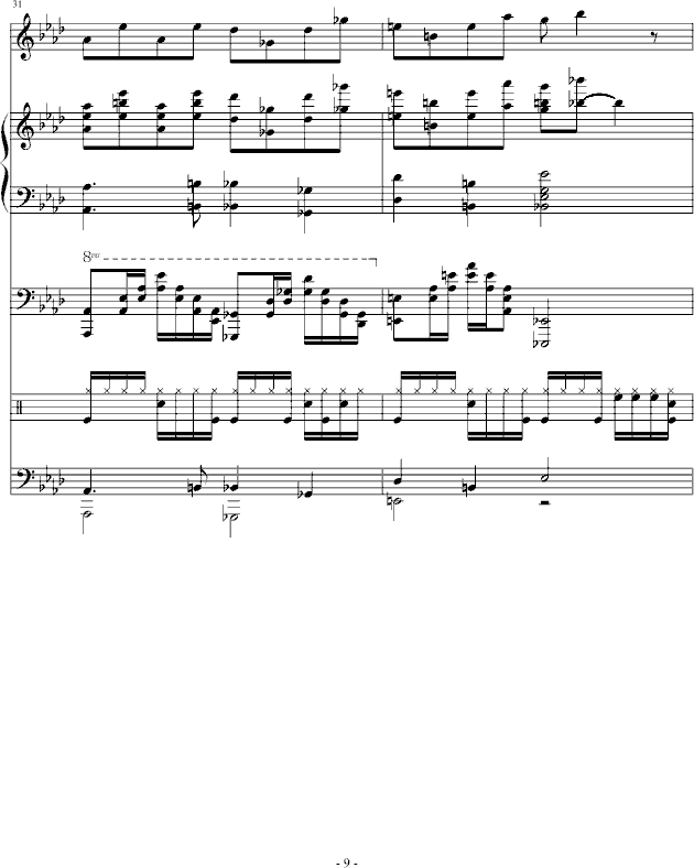 埃及皇朝(钢琴谱)9