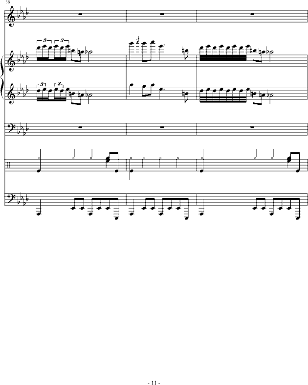 埃及皇朝(钢琴谱)11