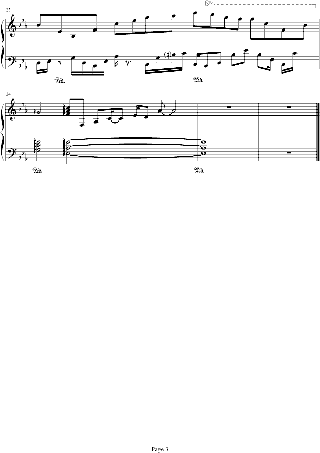 悠远的情怀(钢琴谱)3