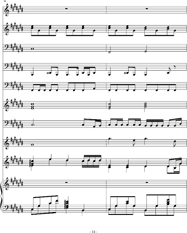 幸福那一年(钢琴谱)14