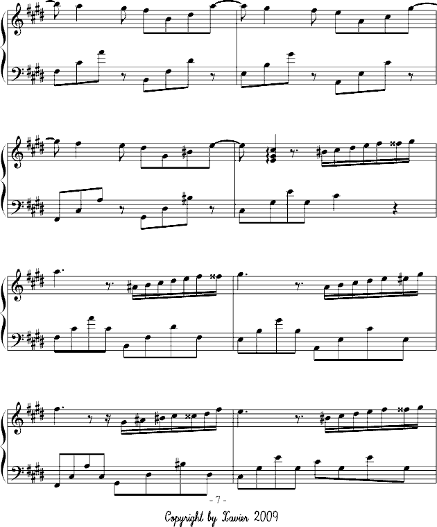 钢琴家の诗(钢琴谱)7