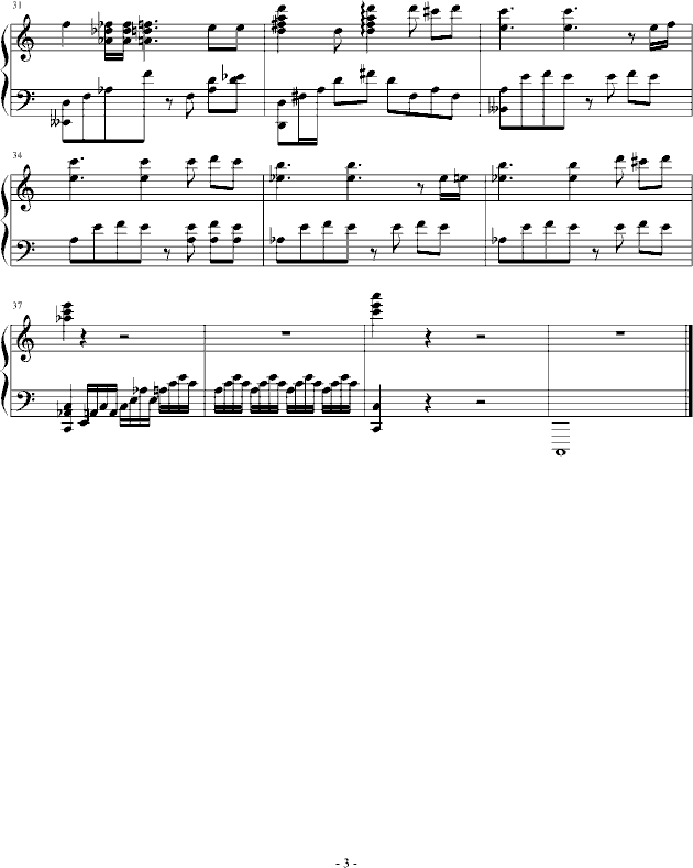 我要自杀(钢琴谱)3