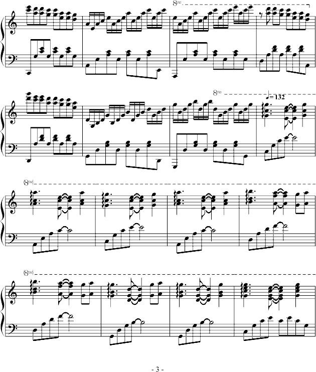菩提花开(钢琴谱)3