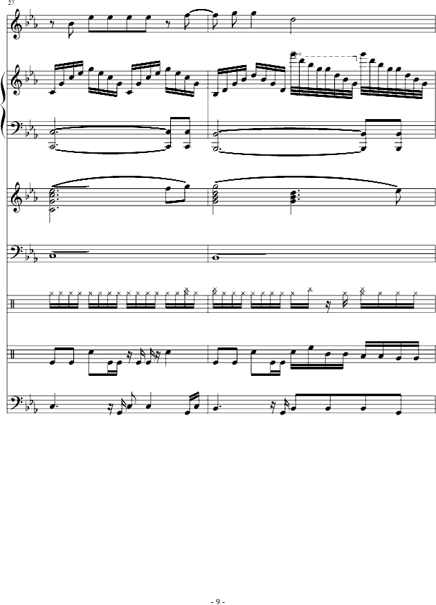 过去的幸福(钢琴谱)9