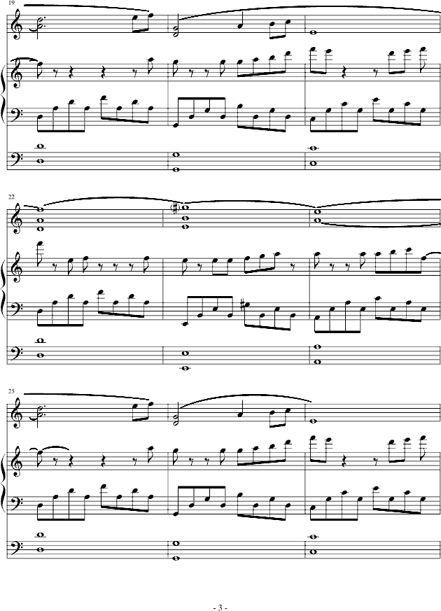 忧伤的旋律(钢琴谱)3