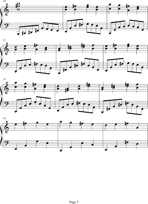 永恒三班(钢琴谱)5