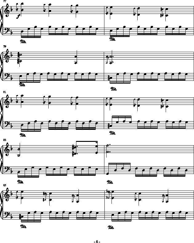 为那辉煌的一刻(钢琴谱)8