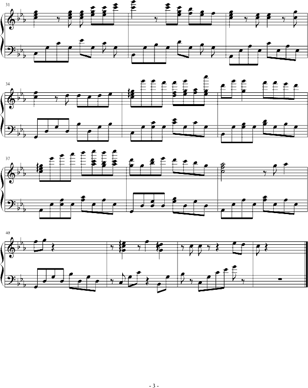 Forbidden Zone(钢琴谱)3
