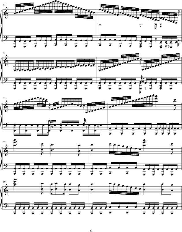 零雪怒舞(钢琴谱)6