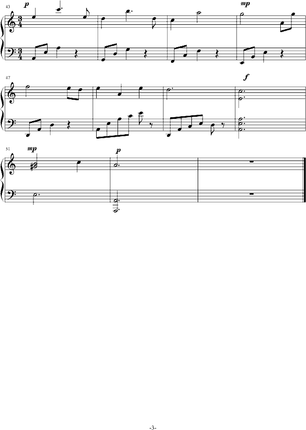 风的旋律(钢琴谱)3
