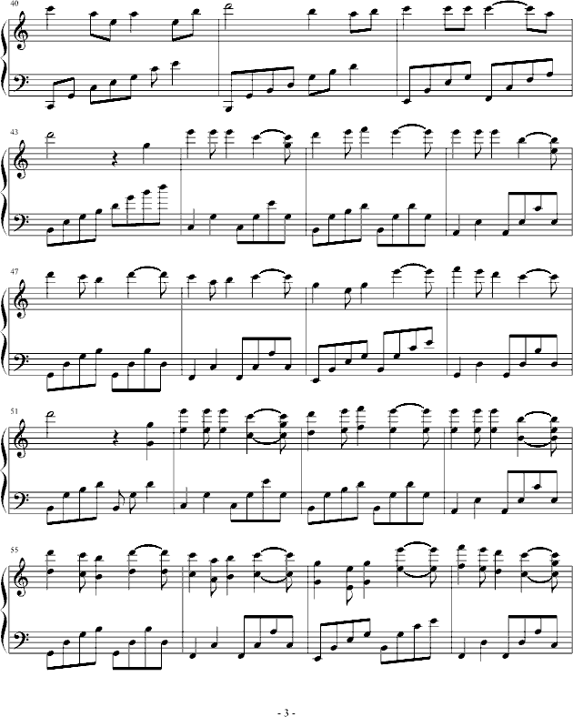爱的国度(钢琴谱)3
