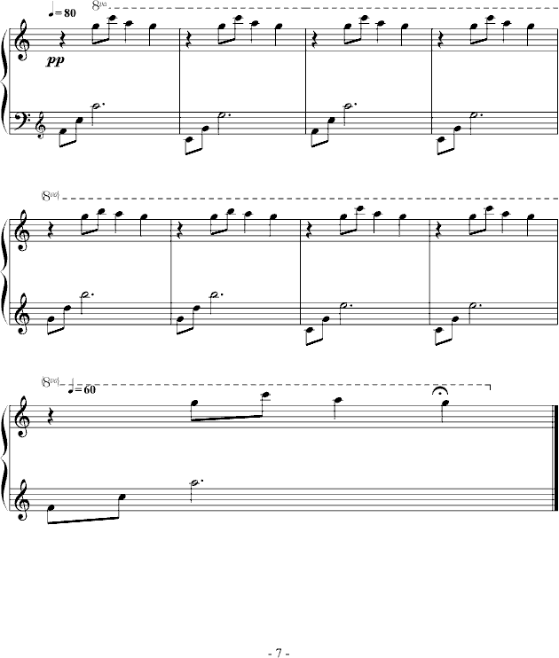 浓黑的酷刑(钢琴谱)7