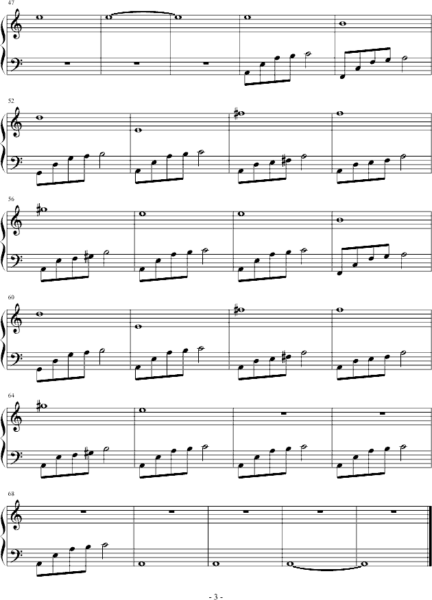 我说不出来(钢琴谱)3