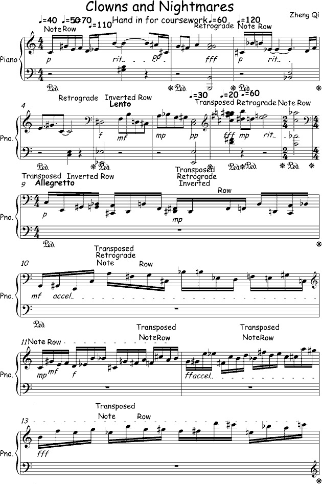 Clowns and Nightmares(钢琴谱)1