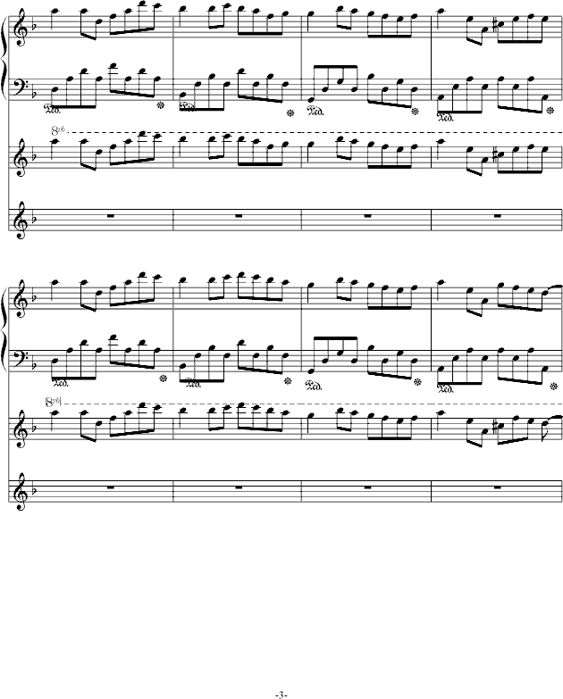 阿3的练习作品(钢琴谱)3