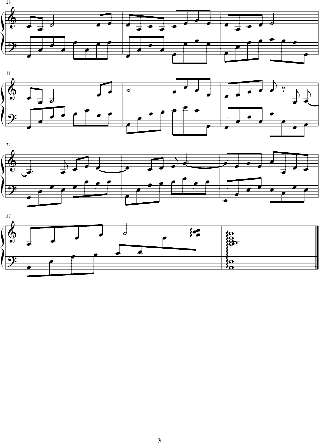 看铺随想(钢琴谱)3