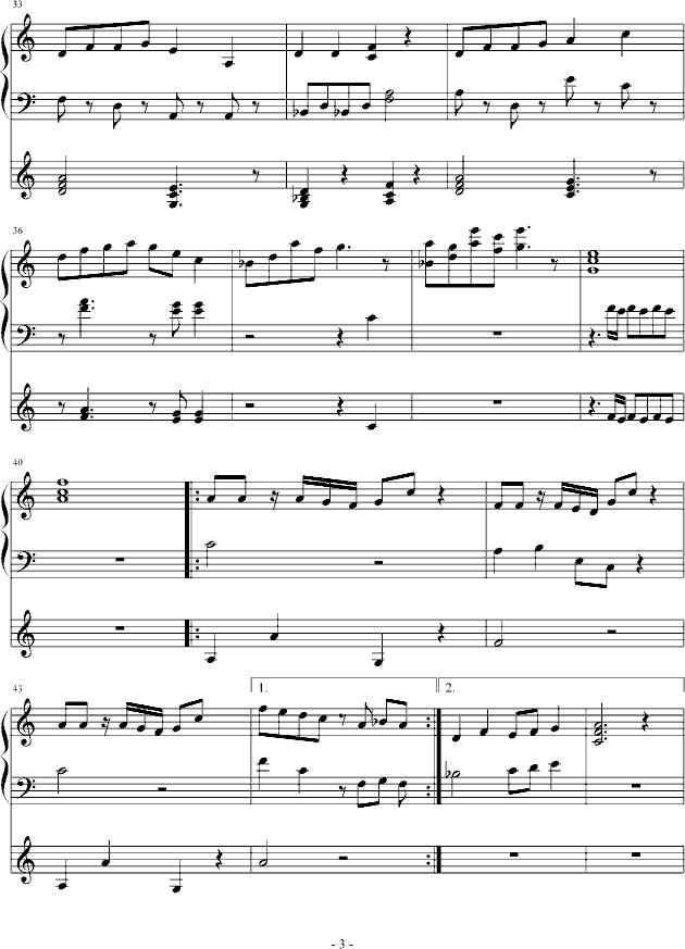 碧霄~Seagreen(钢琴谱)3