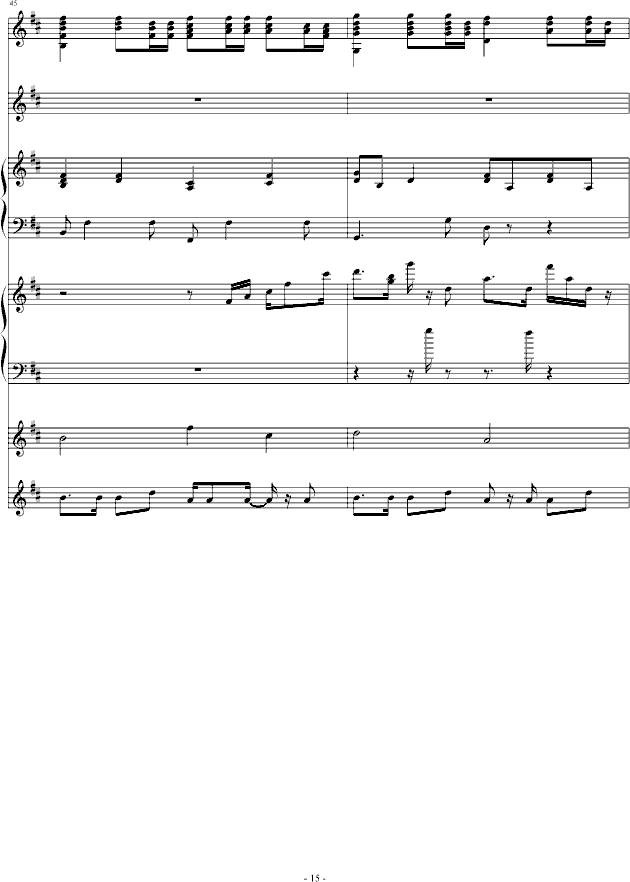 放任你的爱(钢琴谱)15