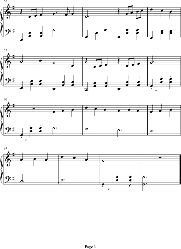 沙锅里的小熊(钢琴谱)3