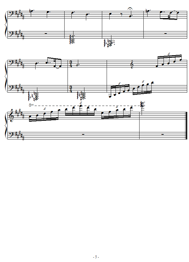 幻想曲之大地(钢琴谱)5