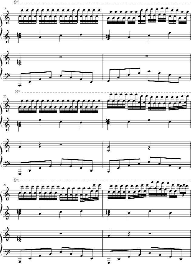 浪雁云砂(钢琴谱)3