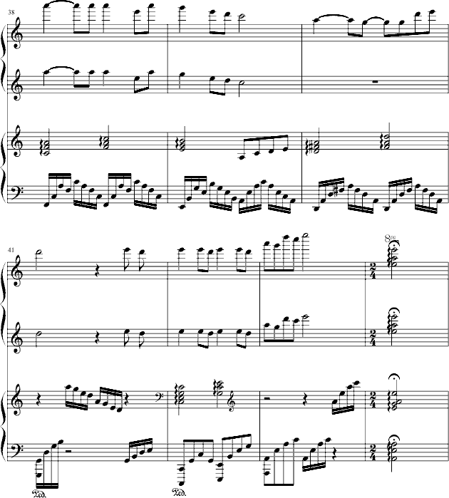 浪雁云砂(钢琴谱)6