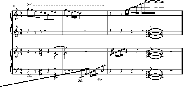 浪雁云砂(钢琴谱)7