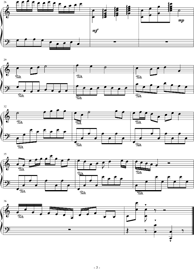 原野樱之舞(钢琴谱)3