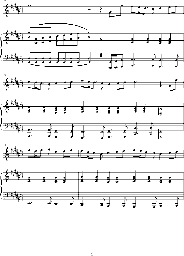 Broken Memory(钢琴谱)3