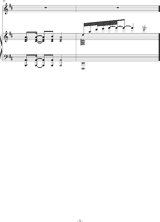 Broken Memory(钢琴谱)9