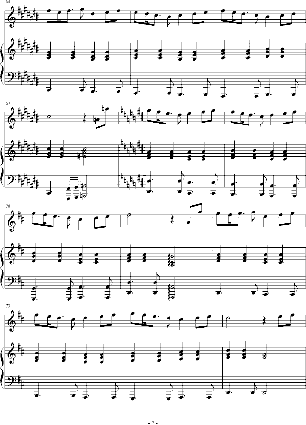 Broken Memory(钢琴谱)7