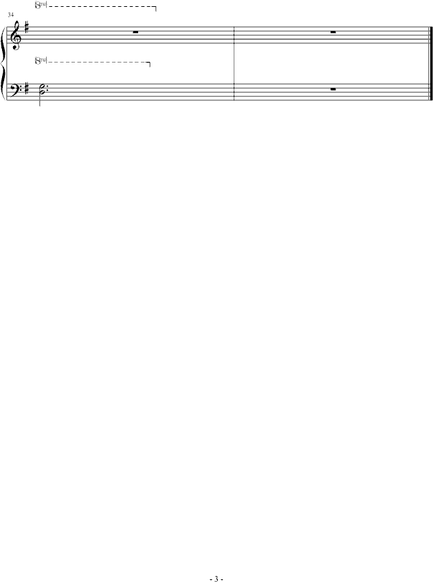 №日光河畔(钢琴谱)3