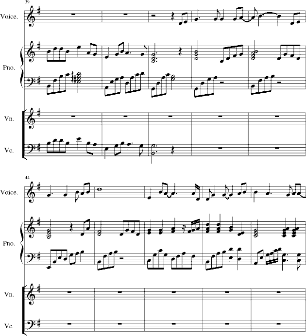 含笑花一支(钢琴谱)5