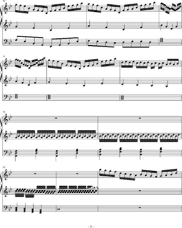 落叶之秋(钢琴谱)3