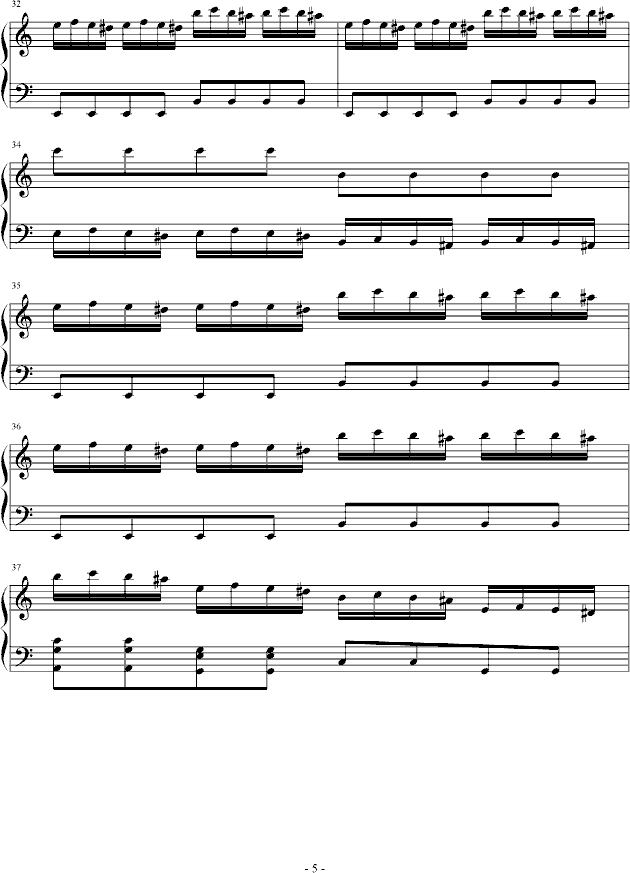 肖邦之魂(钢琴谱)5