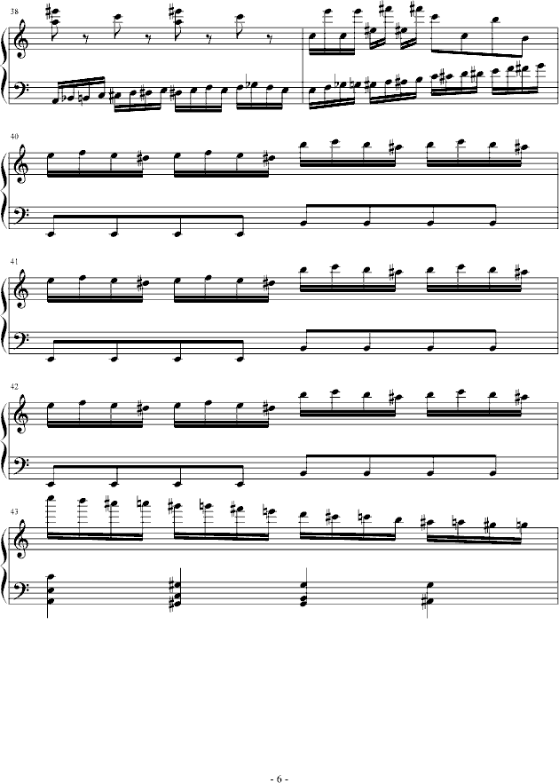 肖邦之魂(钢琴谱)6