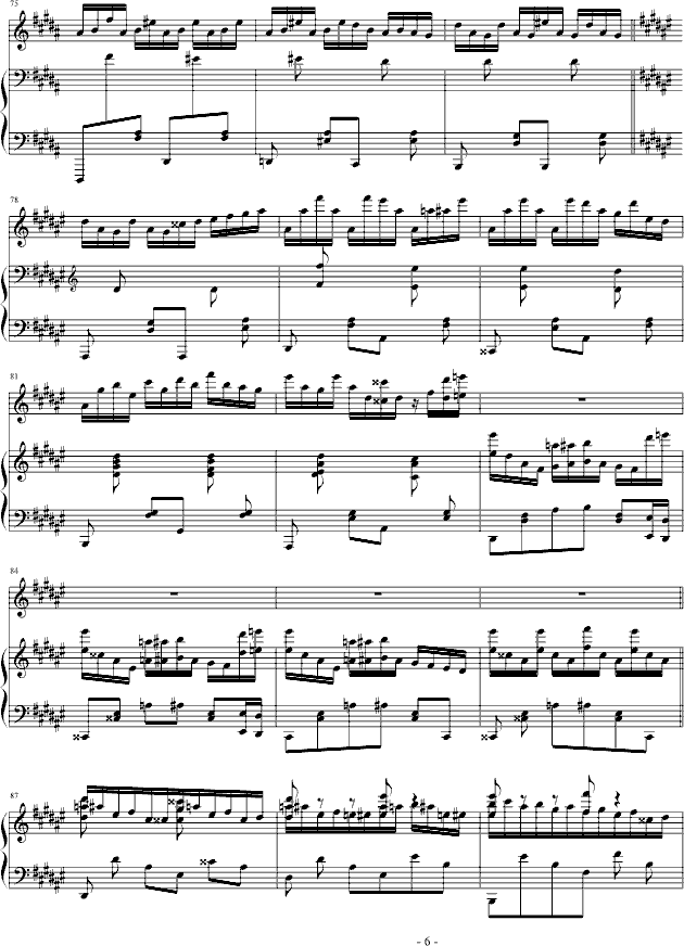 断弦之舞(钢琴谱)6