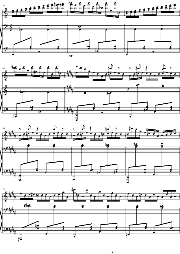 断弦之舞(钢琴谱)5