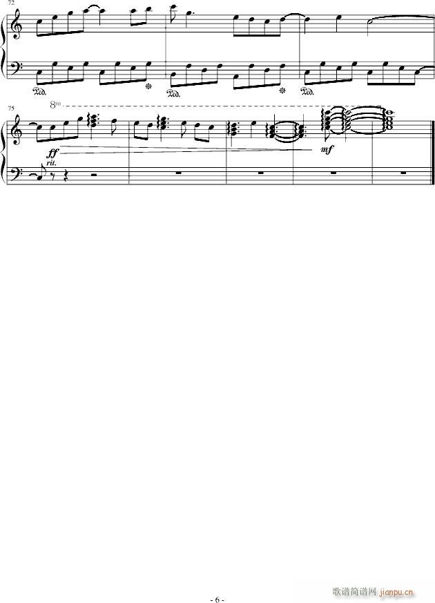 Larning(钢琴谱)6