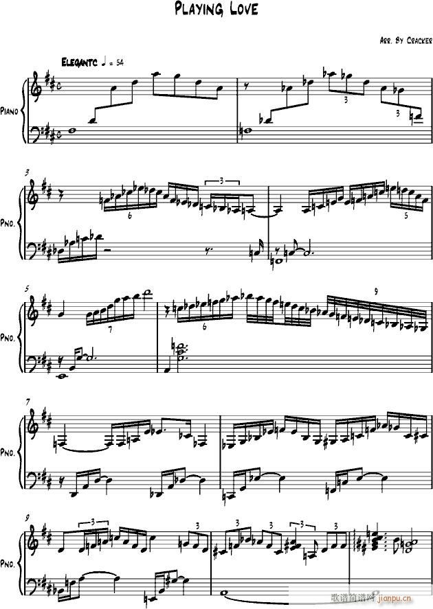 Playing love(钢琴谱)1