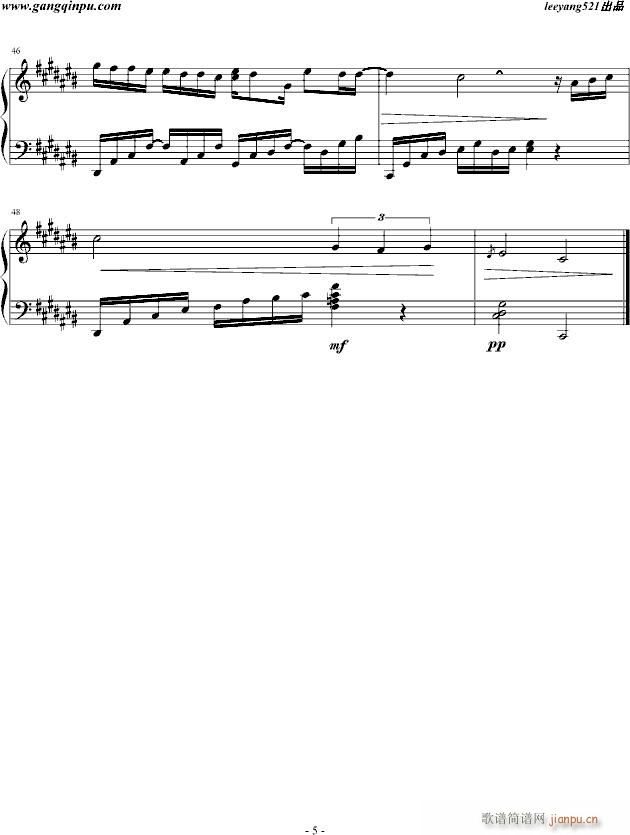 周杰伦说好的幸福呢(钢琴谱)5