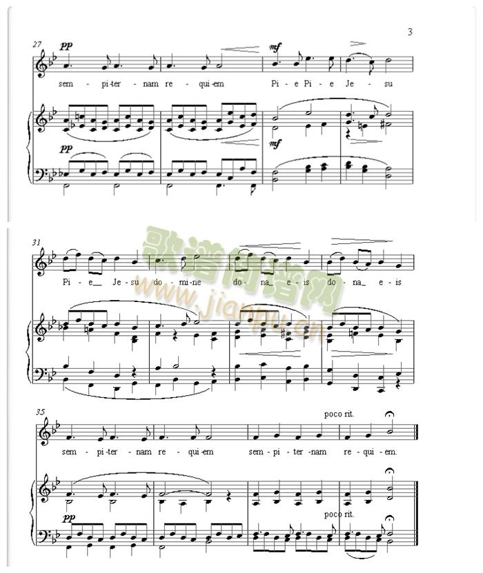 pie jesu(钢琴谱)3