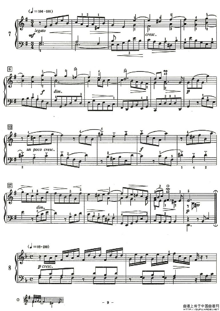 十二首小前奏曲P9(钢琴谱)1