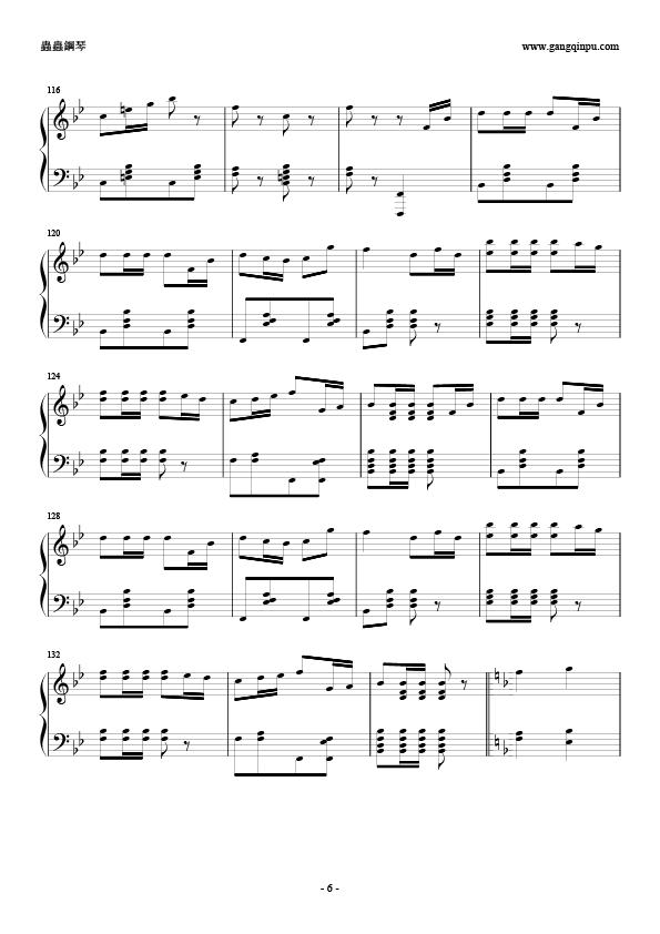 军舰进行曲(钢琴谱)6