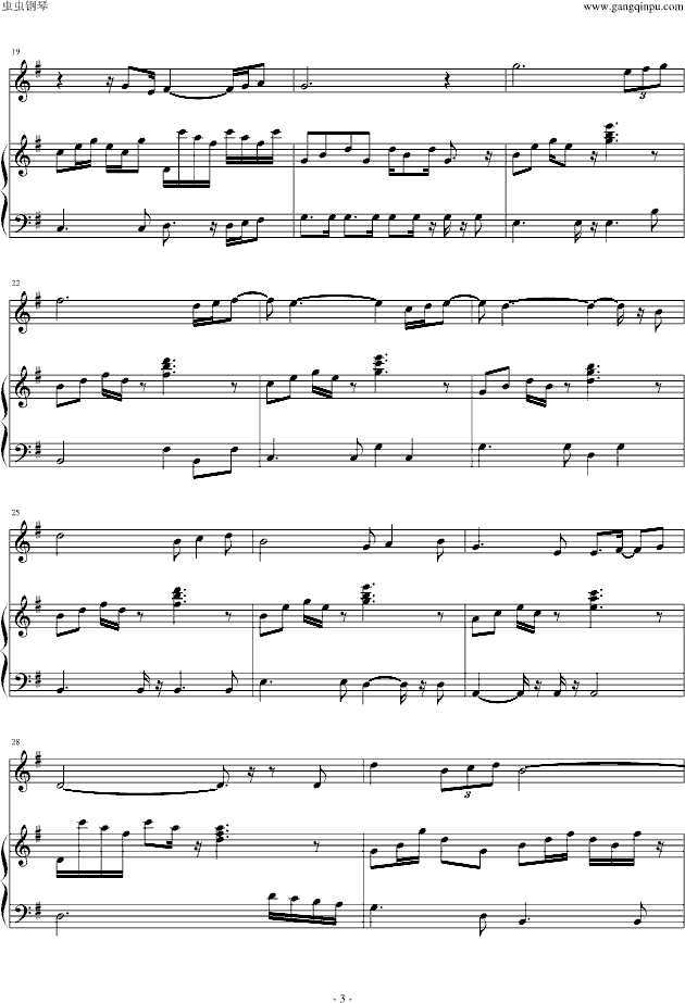 I Start A Joke 弹唱(钢琴谱)3
