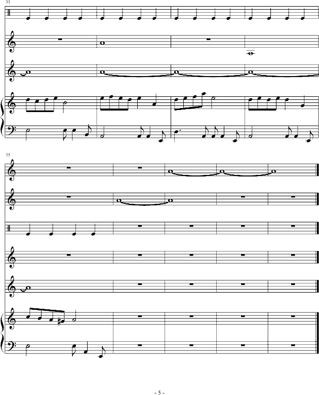 风华正茂(钢琴谱)5