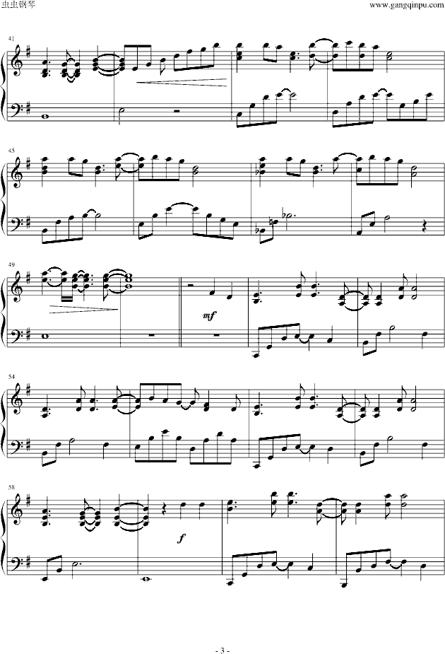 镜音铃＆连 心·奇迹(钢琴谱)3