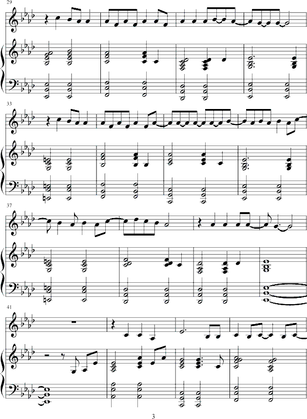 because of you(钢琴谱)3